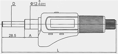 Digital micrometer head