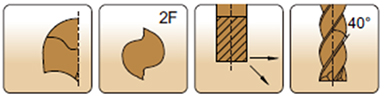 Carbide End Mills MS for heat-resisting alloys