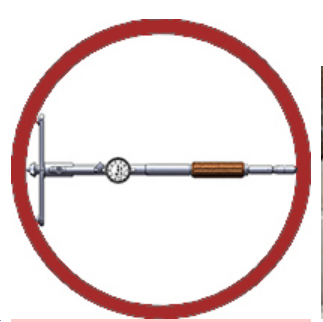 Large diameter bore gauge