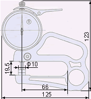 Dial thickness gage