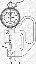 Lens thickness gauges