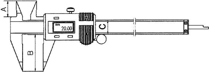 Point digital caliper