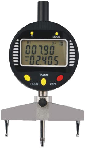Radius dial gauge