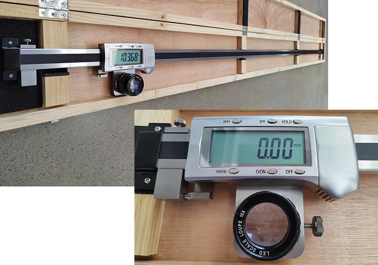 Large Digital Linear Scale with magnifying glass 0-2000mm / 80“, Type-B